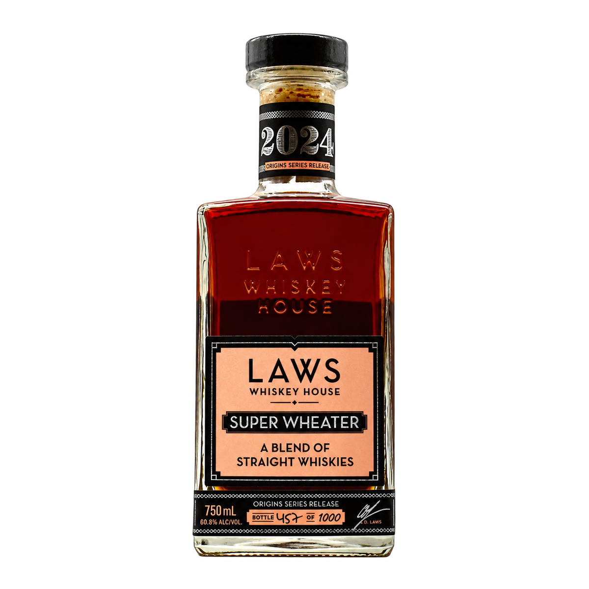 Laws Whiskey Straight Super Wheater