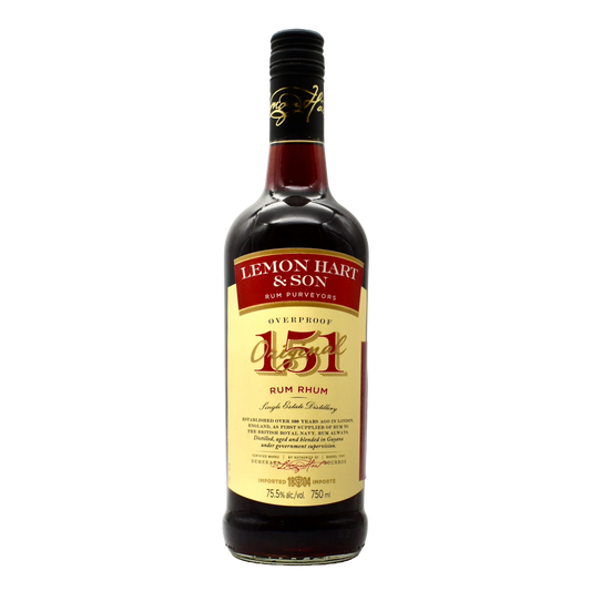 Lemon Hart Original Overproof 151 Rum 750ml