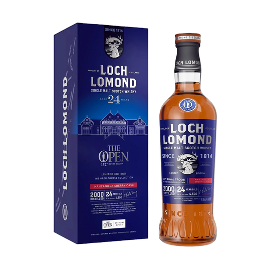 Loch Lomond Single Malt Scotch The Open Course Collection 152nd Royal Troon 24 Year