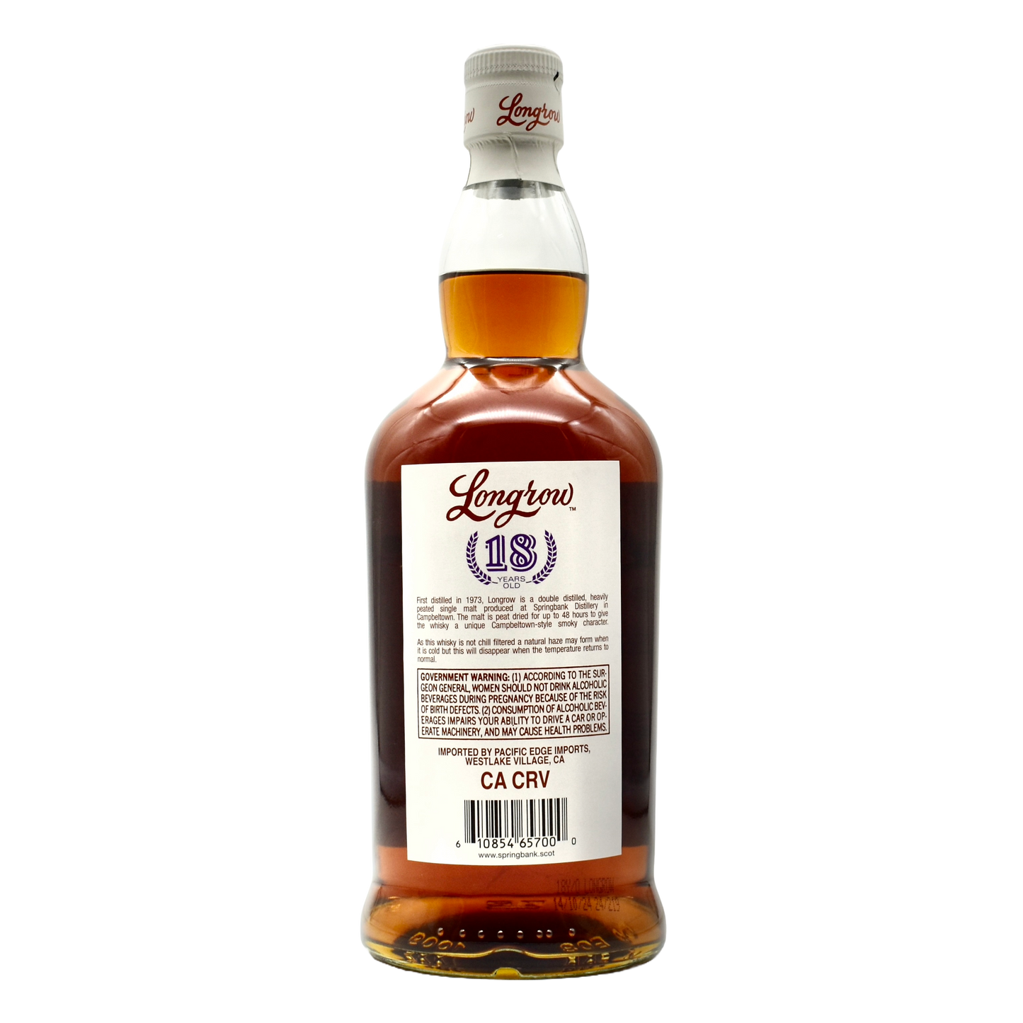 Longrow 18 Year Scotch Whiskey 750ml [MEMBERS ONLY]