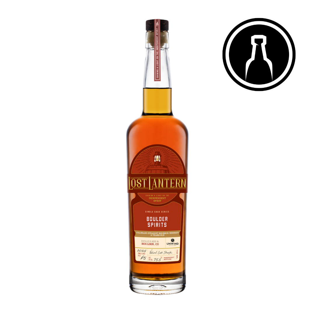 [PRE-ORDER] Lost Lantern Single Barrel Bourbon Boulder Spirits 8 Year 750ml (Hazmat: 150.9pf) [Unwind Store Pick]