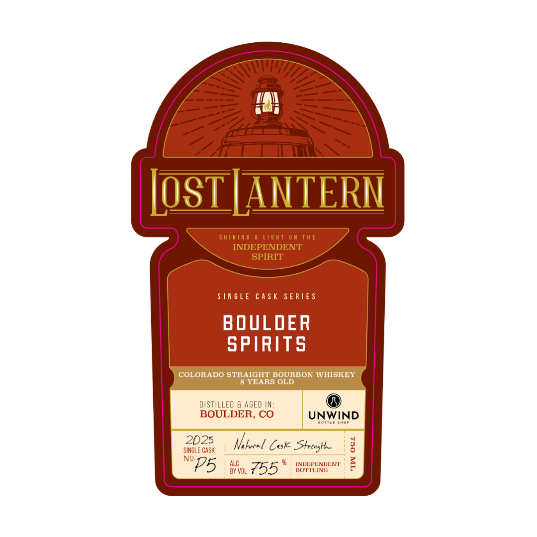 Lost Lantern Single Barrel Bourbon Boulder Spirits 8 Year 150.9 Proof Hazmat 750ml - Selected by Unwind