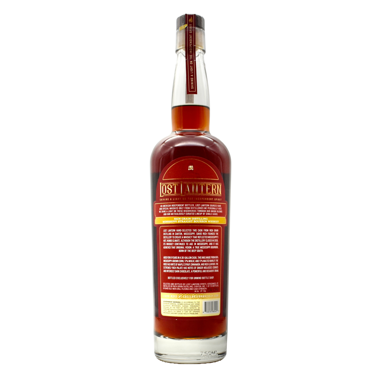 Lost Lantern Bourbon Rich Grain Distilling 750ml (Hazmat: 146pf) [Unwind Store Pick]