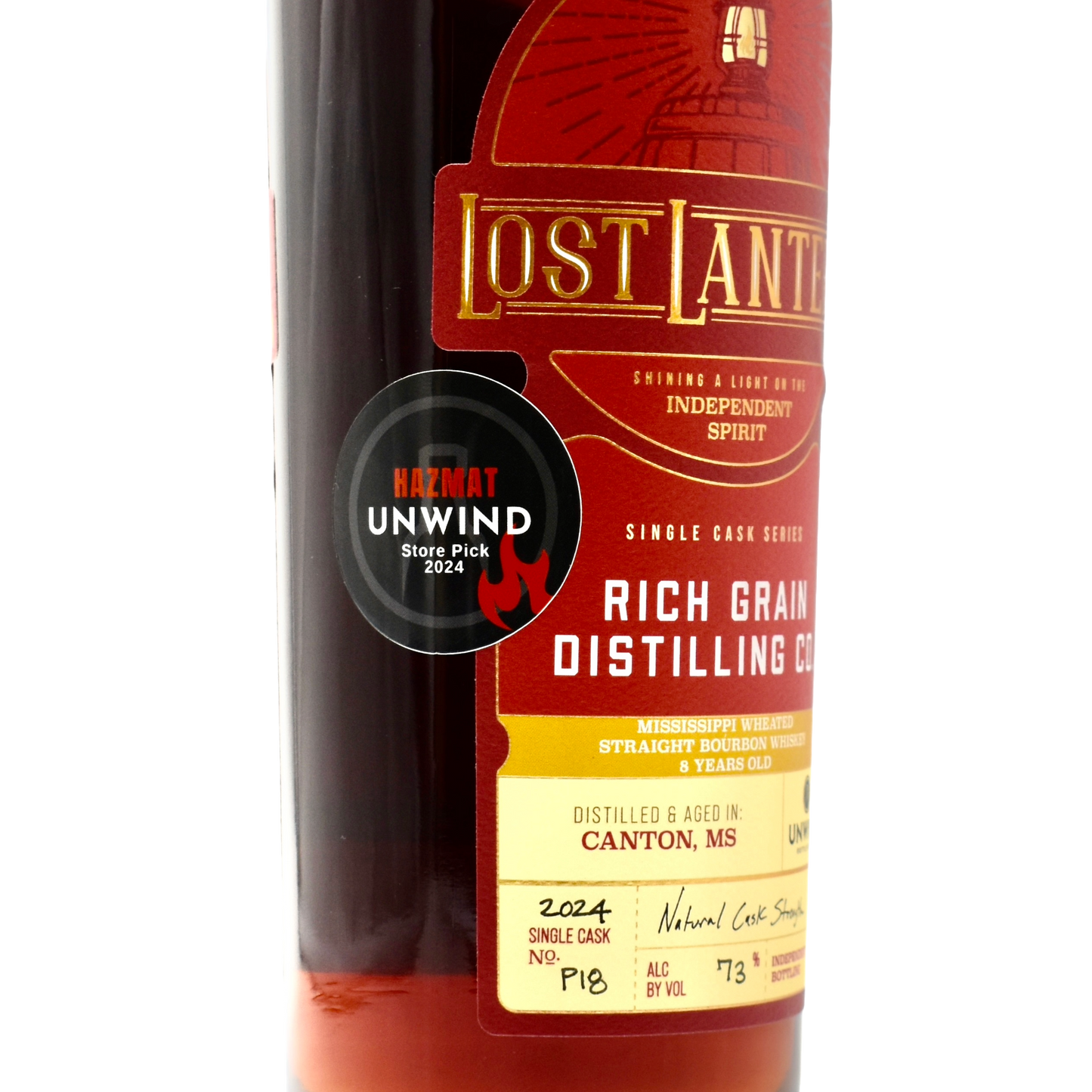 Lost Lantern Bourbon Rich Grain Distilling 750ml (Hazmat: 146pf) [Unwind Store Pick]