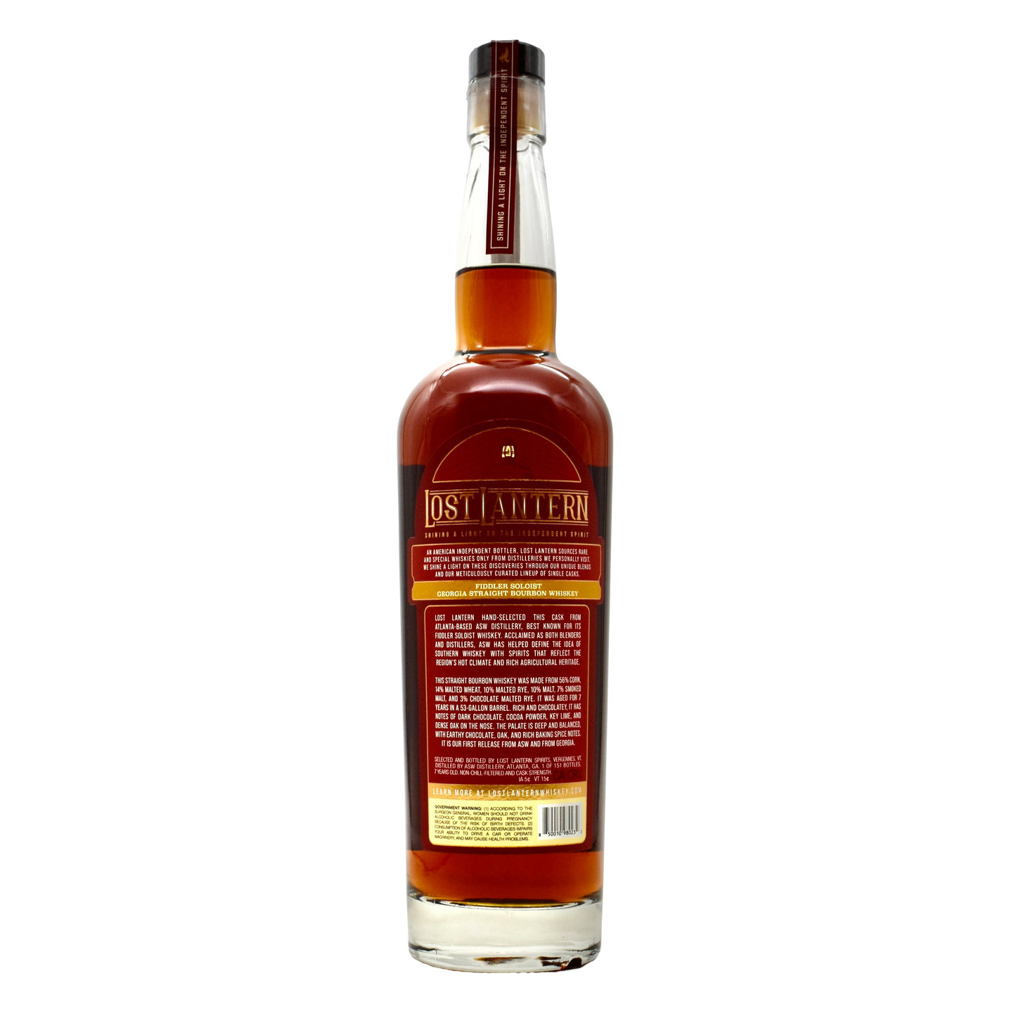 Lost Lantern Fiddler Soloist Georgia Straight Bourbon 7 Years Old 129.9 Proof 750ml