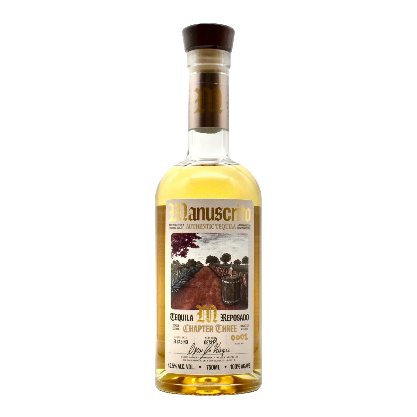 Manuscrito Tequila Reposado Chapter 3 750ml
