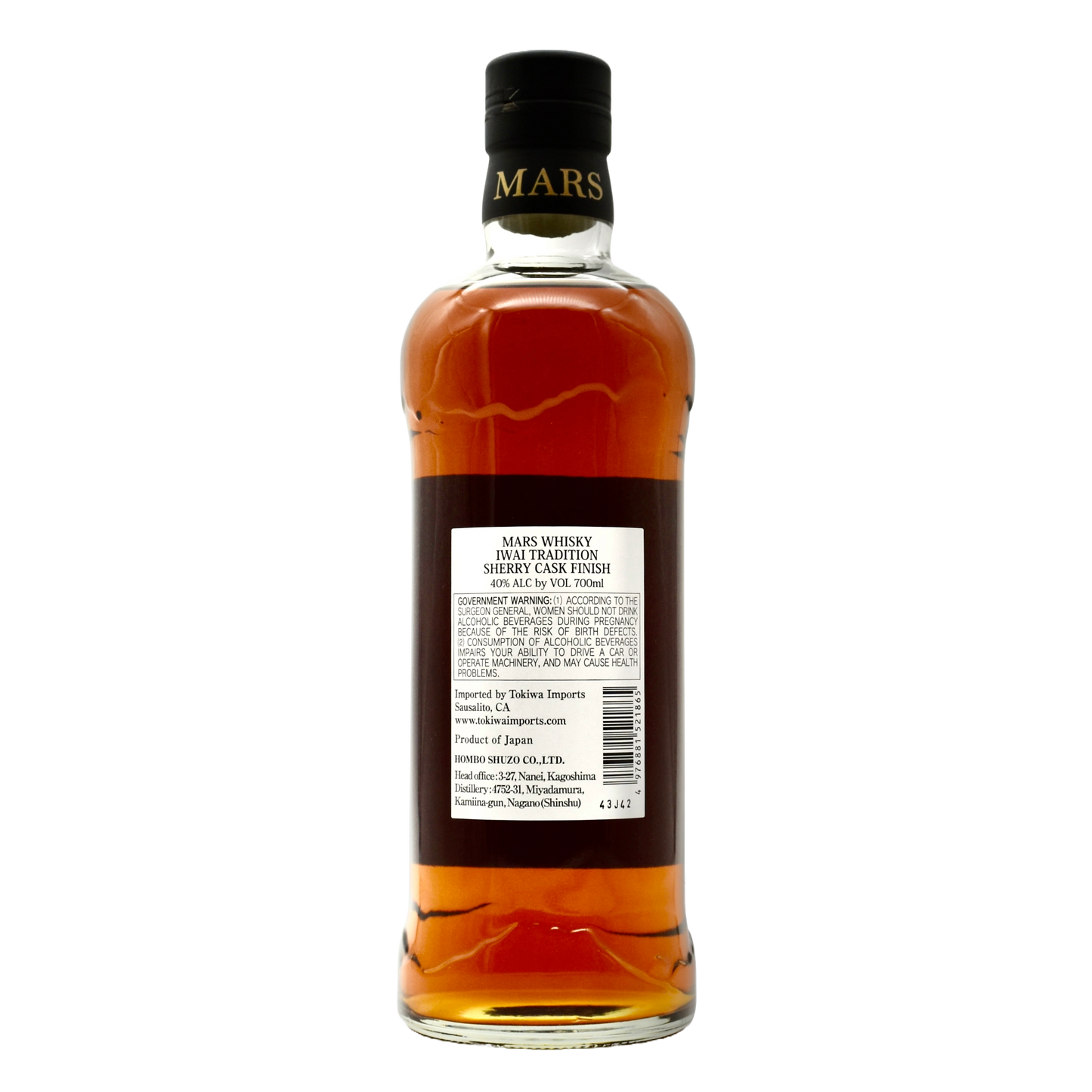 Mars Japanese Whiskey Iwai Sherry Cask 750ml