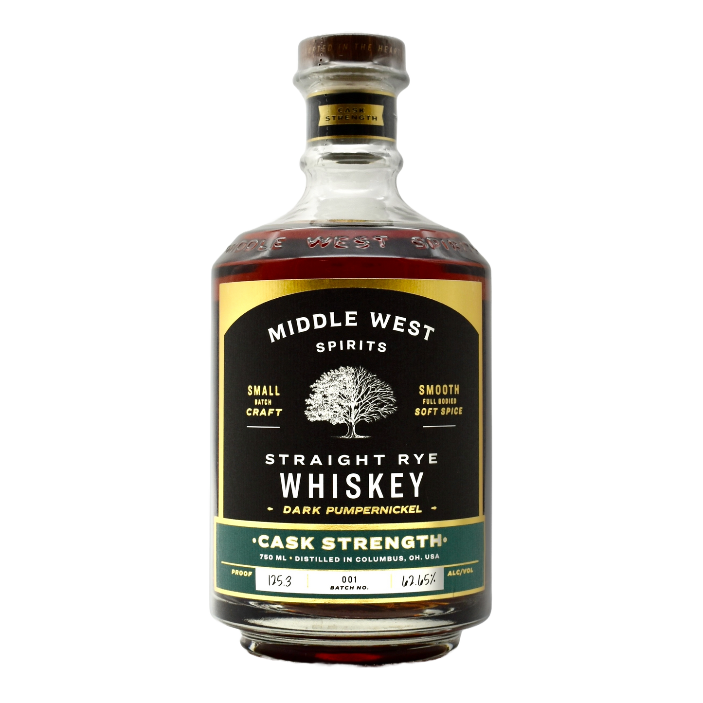 Middle West Cask Strength Dark Pumpernickel Rye Whiskey 750ml