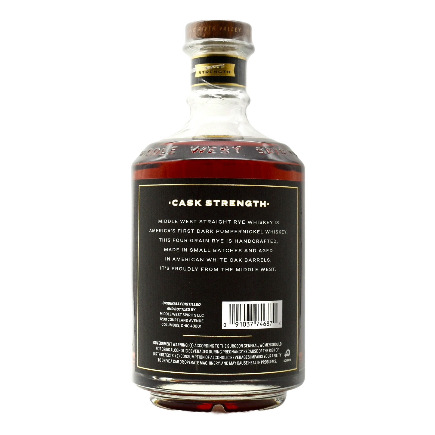 Middle West Cask Strength Dark Pumpernickel Rye Whiskey 750ml