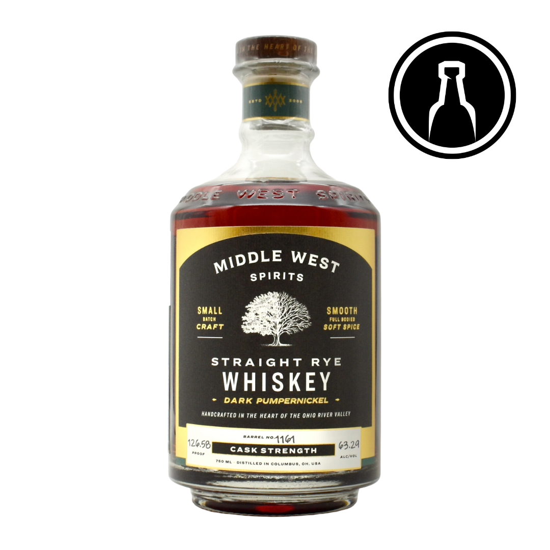 Middle West Cask Strength Pumpernickel Rye Whiskey Single Barrel 750ml - Selected by Unwind