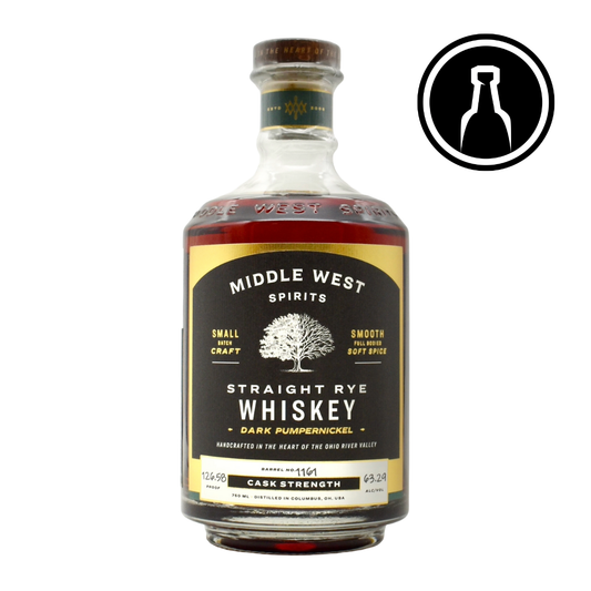 Middle West Cask Strength Pumpernickel Rye Whiskey Single Barrel 750ml - Selected by Unwind
