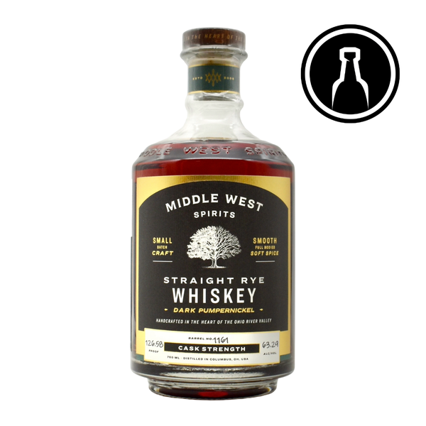 Middle West Cask Strength Pumpernickel Rye Whiskey Single Barrel 750ml - Selected by Unwind