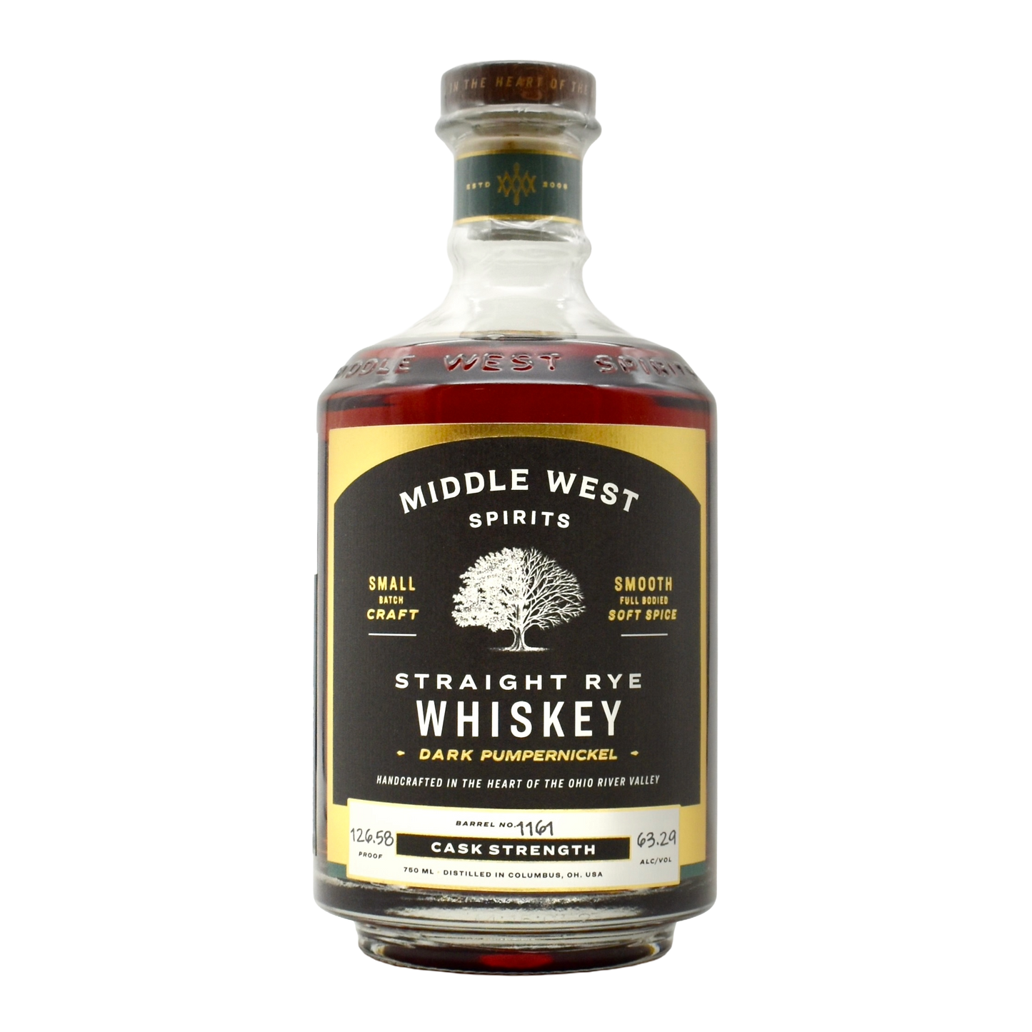Middle West Cask Strength Pumpernickel Rye Whiskey Single Barrel 750ml - Selected by Unwind
