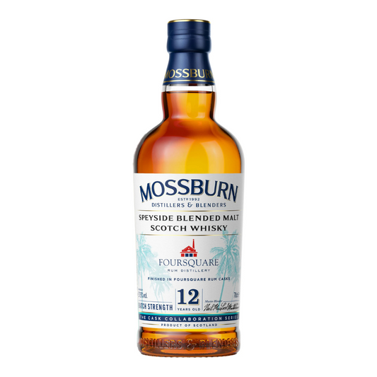 Mossburn Blended Malt Scotch Whisky Batch Strength Finished In Foursquare Rum Casks 12 Year 750ml
