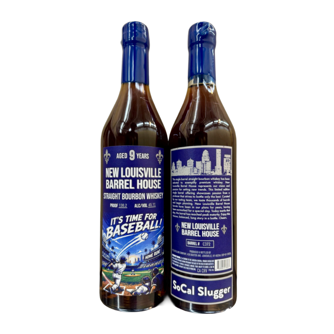New Louisville 9 Year Bourbon C372 130.2 Proof 'SoCal Slugger' 750ml