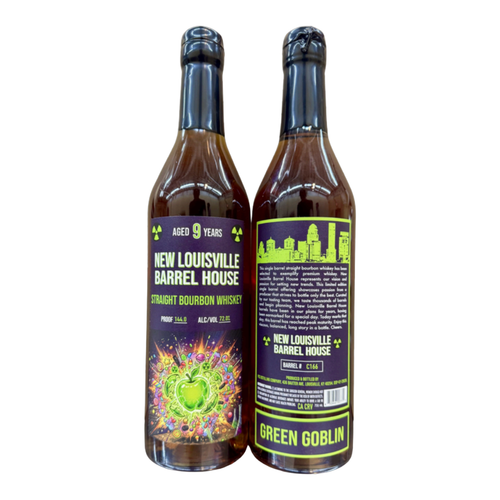 New Louisville 9 Year Hazmat Bourbon C166 144 Proof 'Green Goblin' 750ml