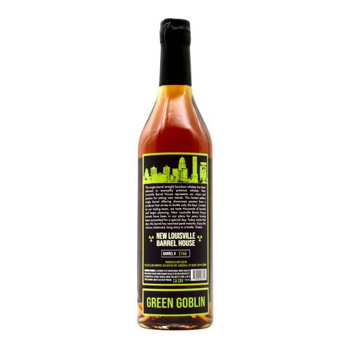 New Louisville 9 Year Hazmat Bourbon C166 144 Proof 'Green Goblin' 750ml