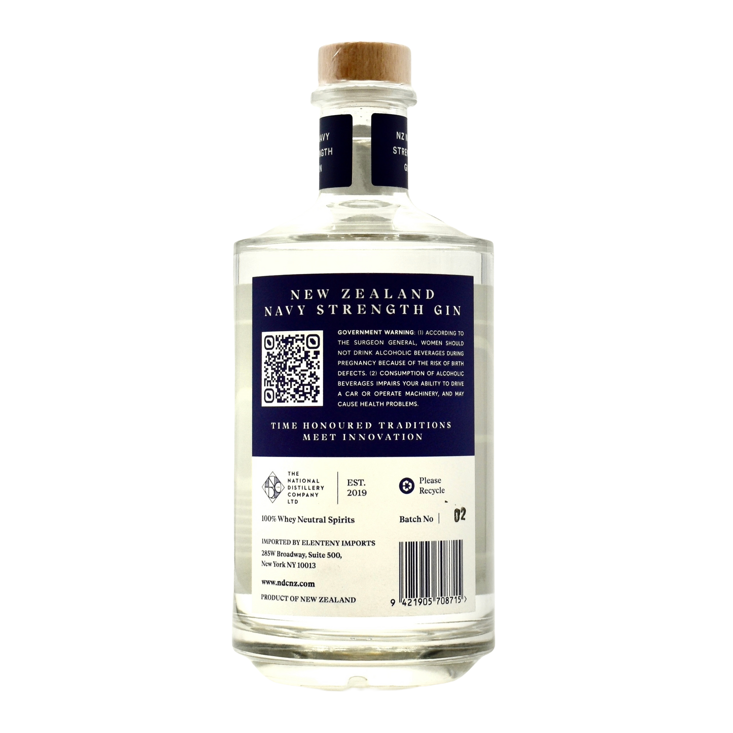 New Zealand Navy Strength Gin 750ml
