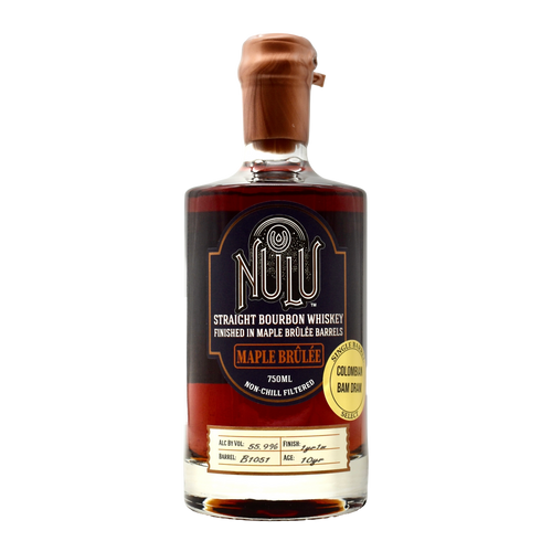 Nulu 10 Year Bourbon Maple Brulee Single Barrel "Columbian Bam Dram" 750ml