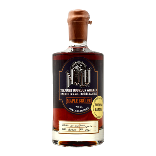 Nulu 10 Year Bourbon Maple Brûlée Single Barrel "Columbian Bam Dram" 750ml