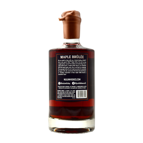 Nulu 10 Year Bourbon Maple Brulee Single Barrel "Columbian Bam Dram" 750ml
