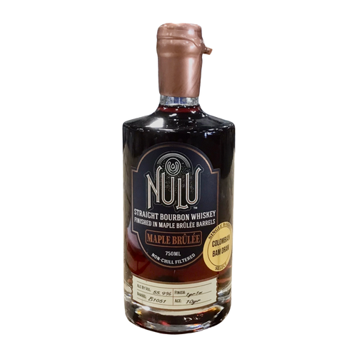 Nulu 10 Year Bourbon Maple Brulee Single Barrel "Columbian Bam Dram" 750ml