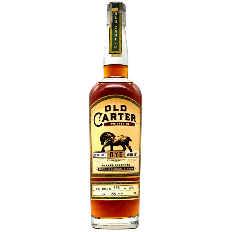 Old Carter Straight Rye Whiskey Batch 15