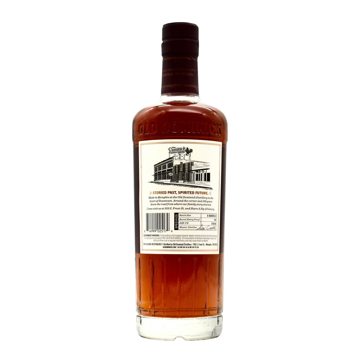 Old Dominick Cask Strength Bourbon 750ml