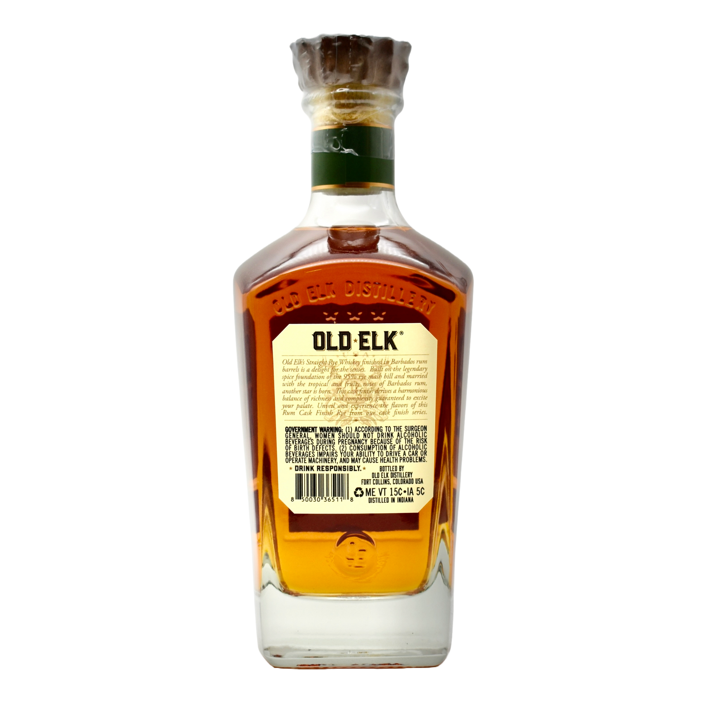 Old Elk Rye Whiskey Rum Cask 750ml