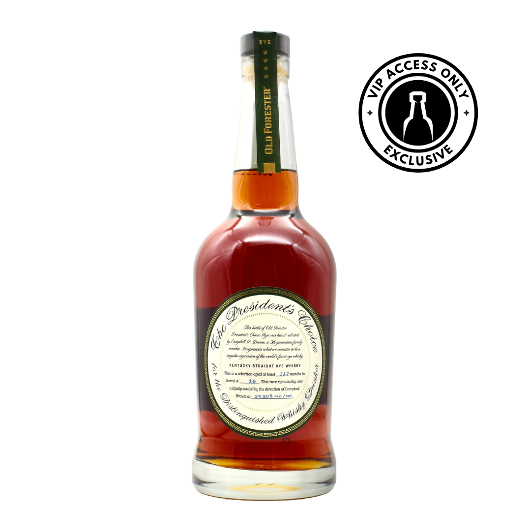 Old Forester President's Choice Rye 750ml | VIP Access