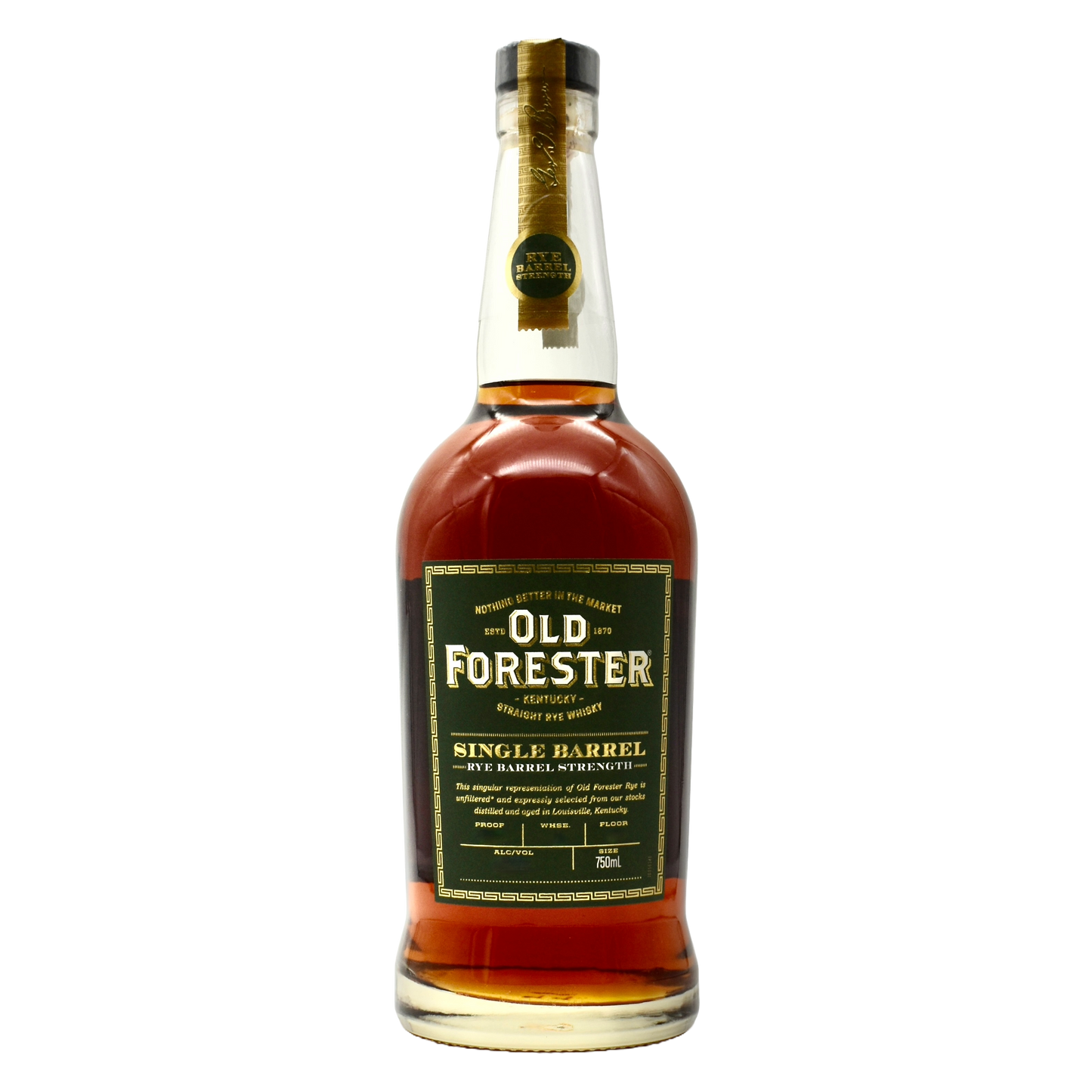 Old Forester Barrel Strength Single Barrel Rye Whiskey 750ml [Limited Allocation][LIMIT 1 PER ACCOUNT]