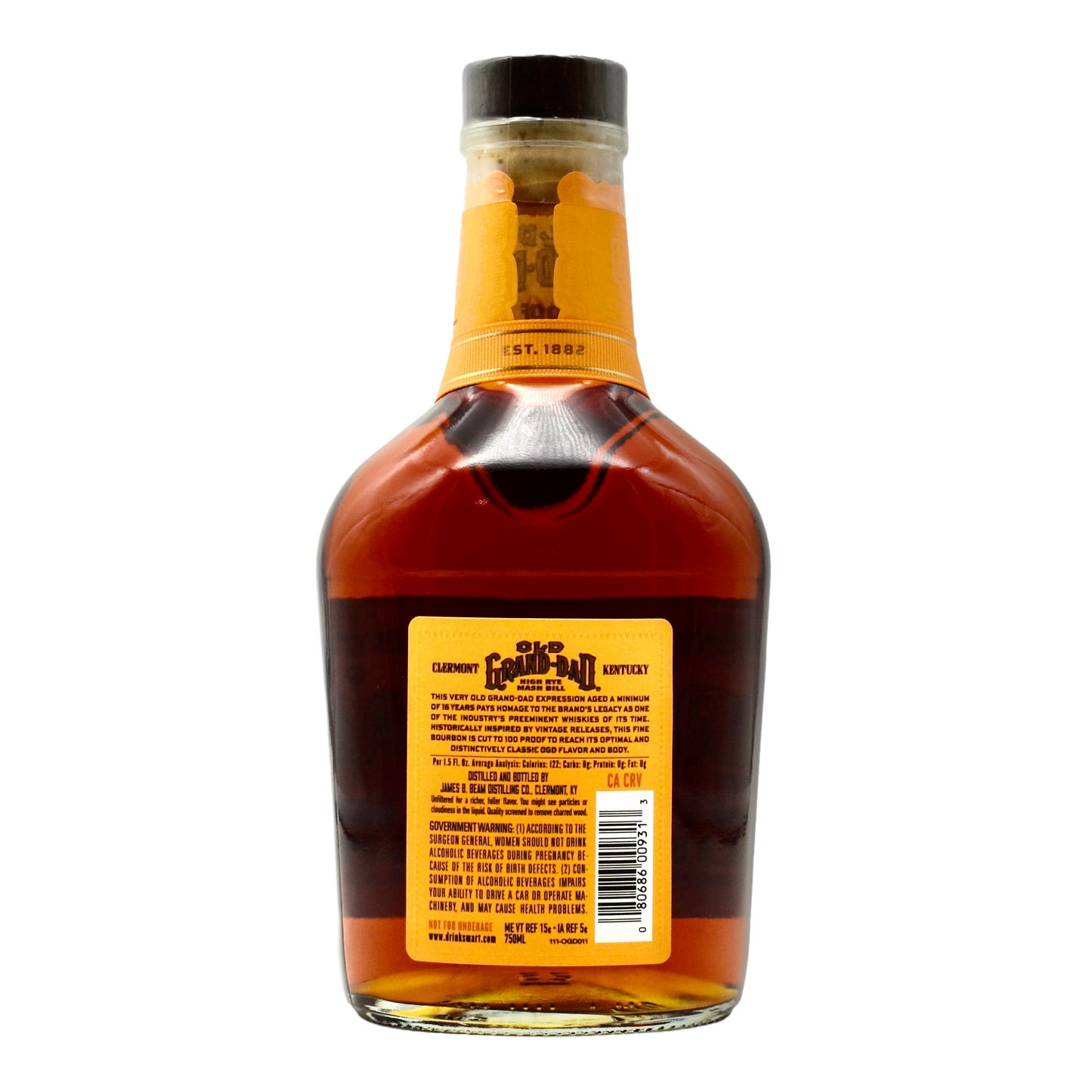 Old Grand Dad Bourbon 16 Year 750ml [LIMIT 1]