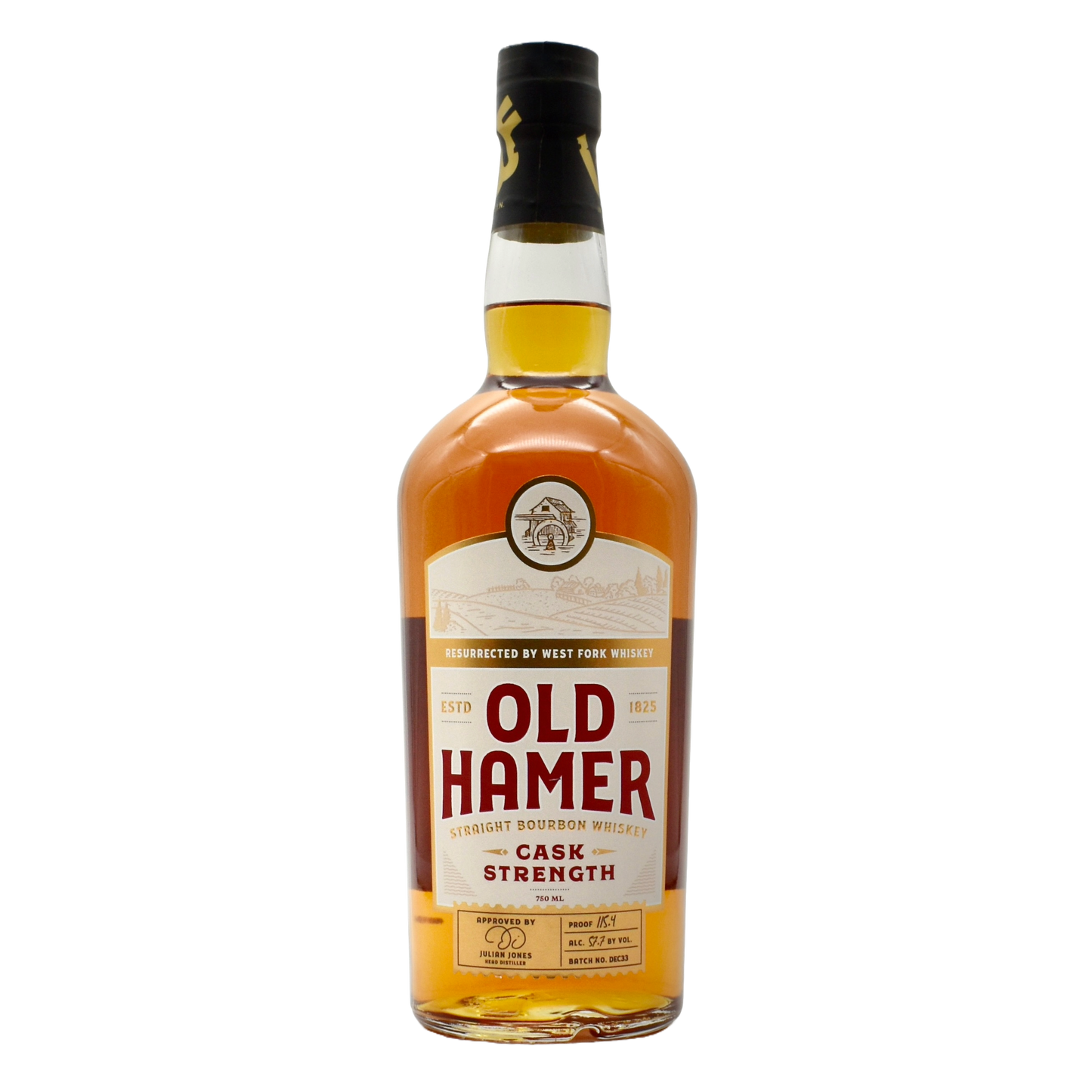 Old Hamer Straight Bourbon Cask Strength 750ml