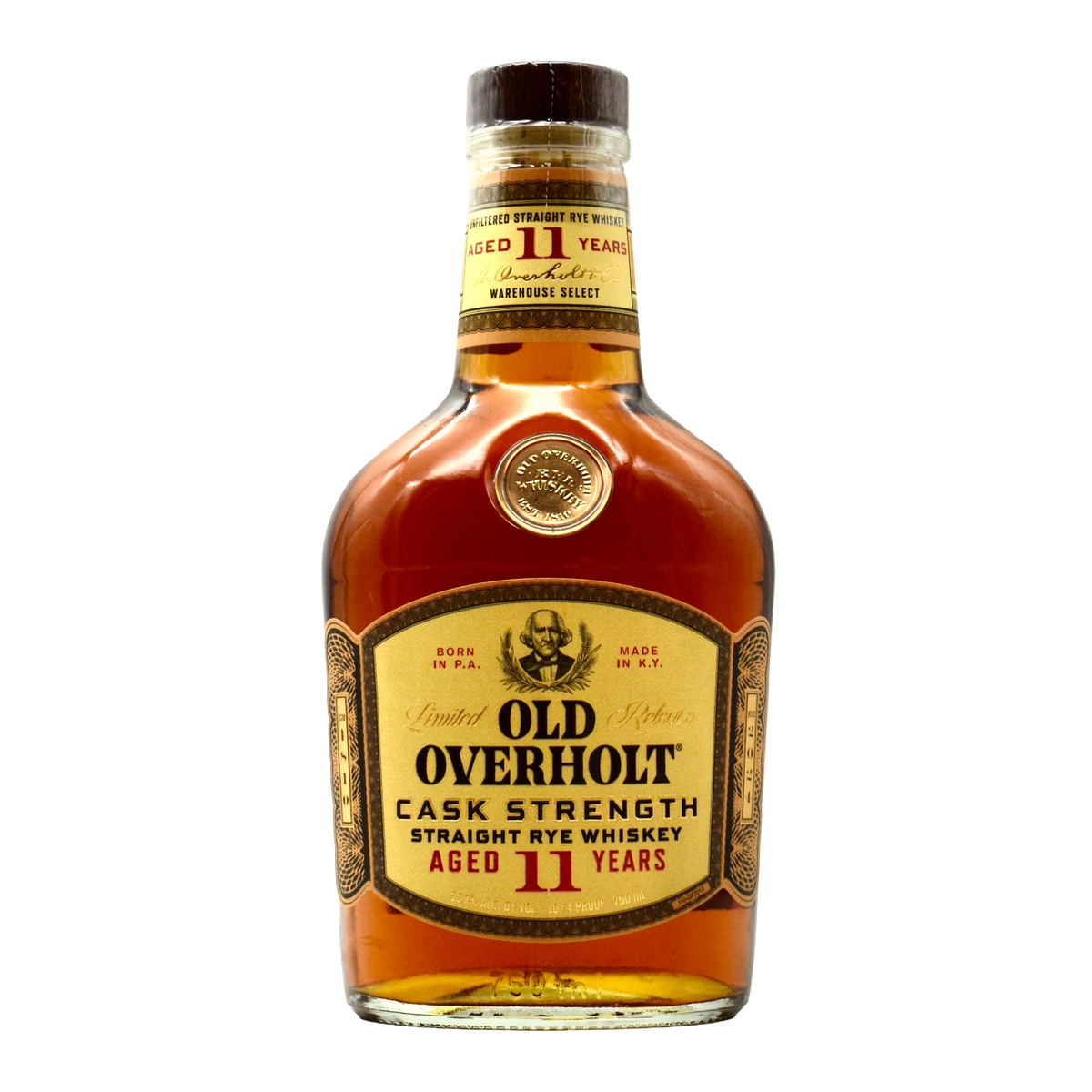 Old Overholt Straight Rye Whiskey Cask Strength 11 Year