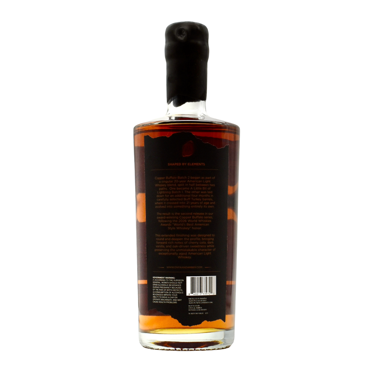 Onyx & Amber Copper Buffalo 2 American Light Whiskey | Hazmat