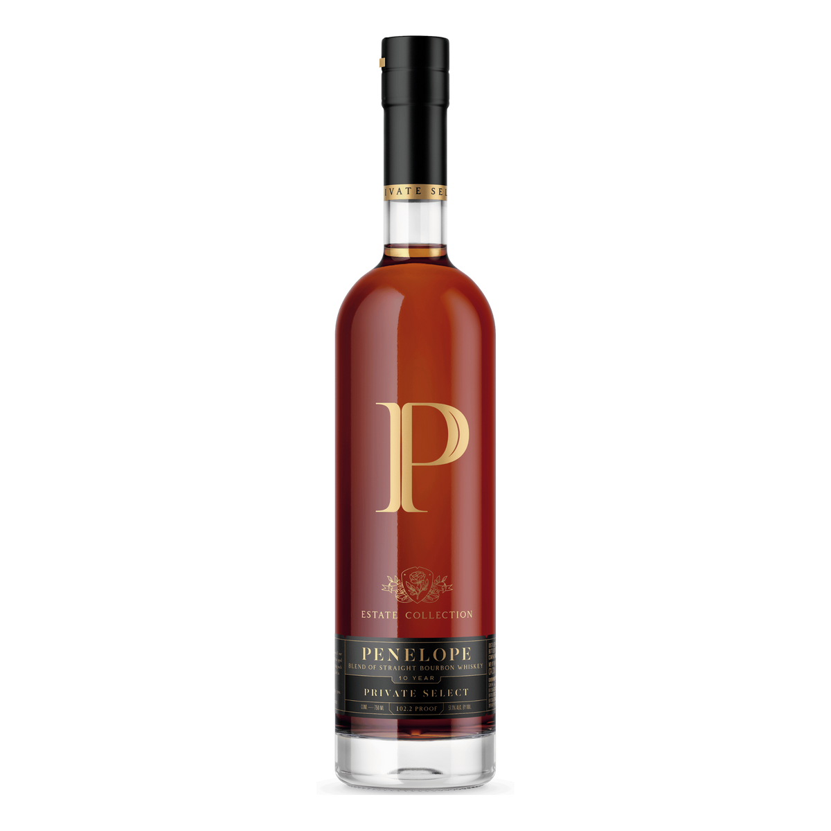 Penelope Estate Collection Private Select 10 Year Bourbon 2026 102.2 Proof 750 mL bottle