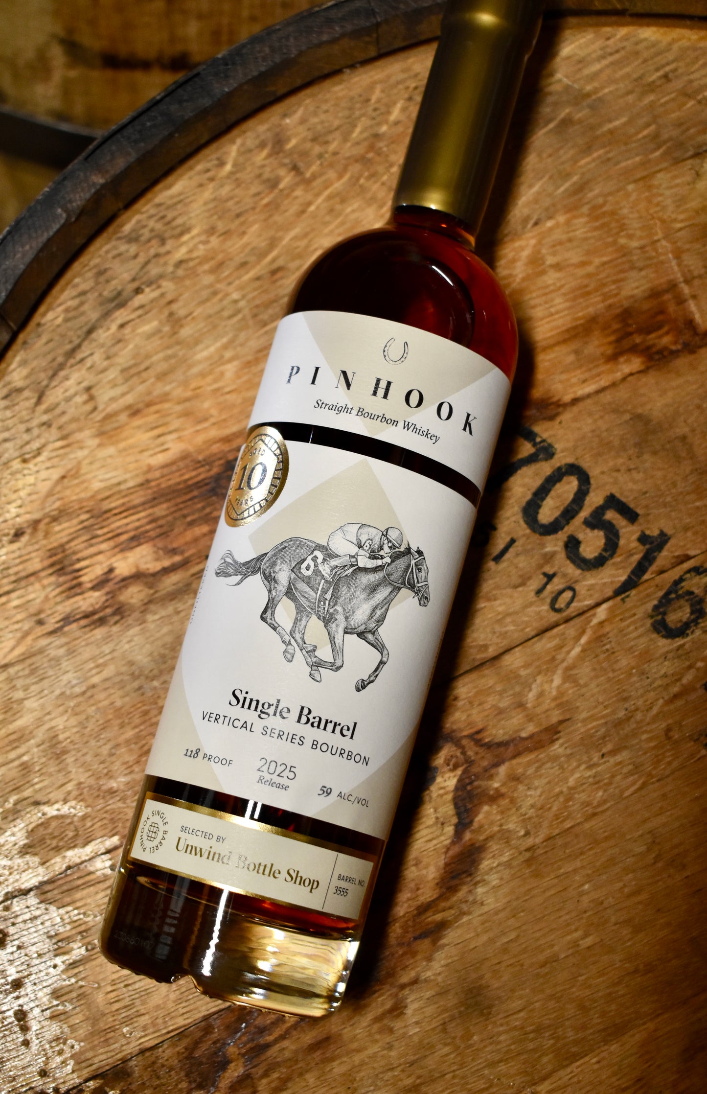 Pinhook 10 Year Vertical Single Barrel Bourbon 750ml - Selected by Unwind