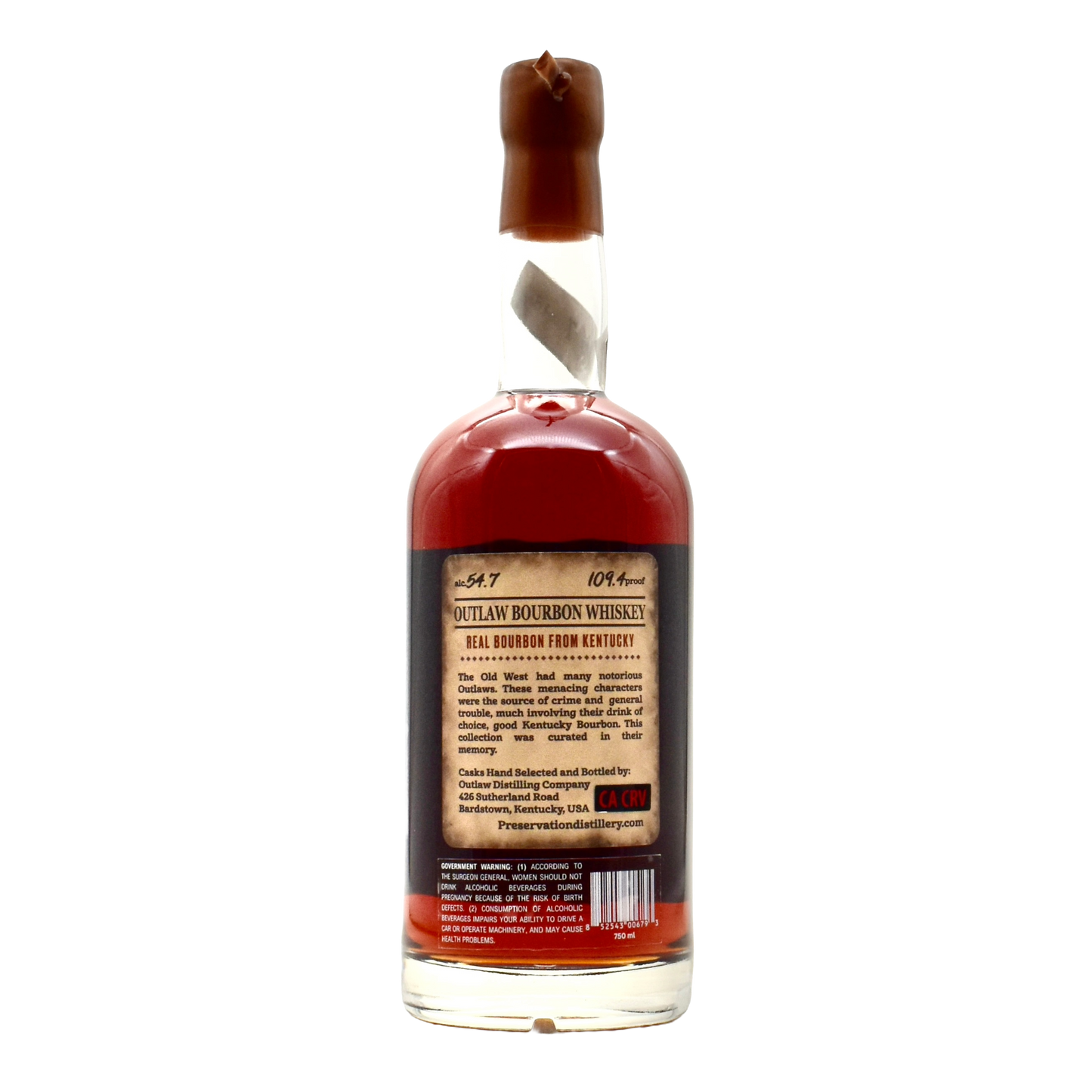 Preservation Outlaw Kentucky Bourbon 750ml