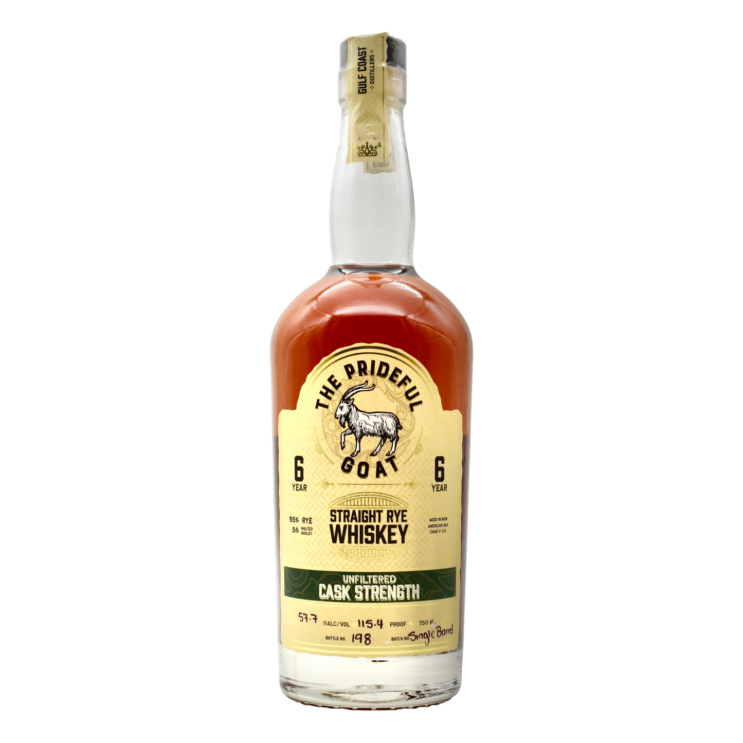 Prideful Goat 6yr Rye Whiskey Single Barrel Cask Strength 750ml [Barrel Select]
