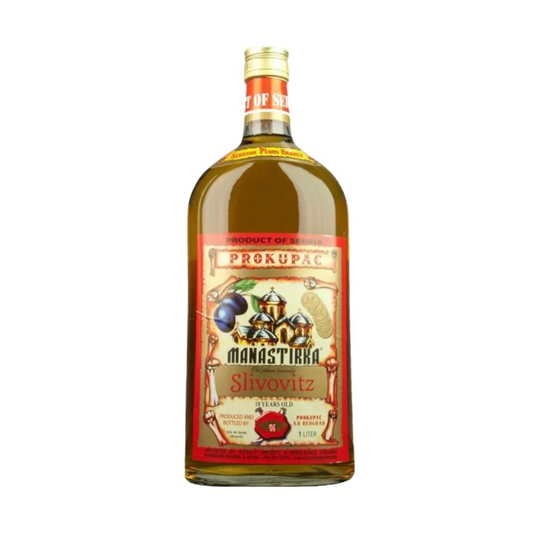 Prokupac Manastirka Slivovitz Plum Brandy 10 Years Old 1L