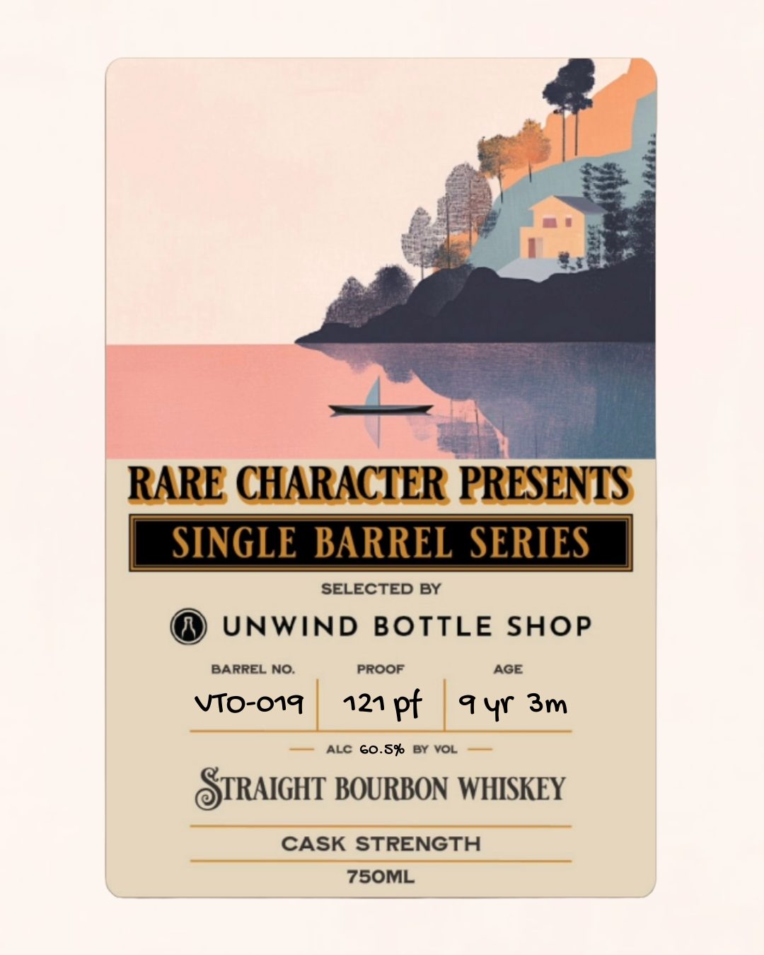 Rare Character VTO 'Baby Brook' Single Barrel Bourbon 9 Year 750ml - Selected by Unwind