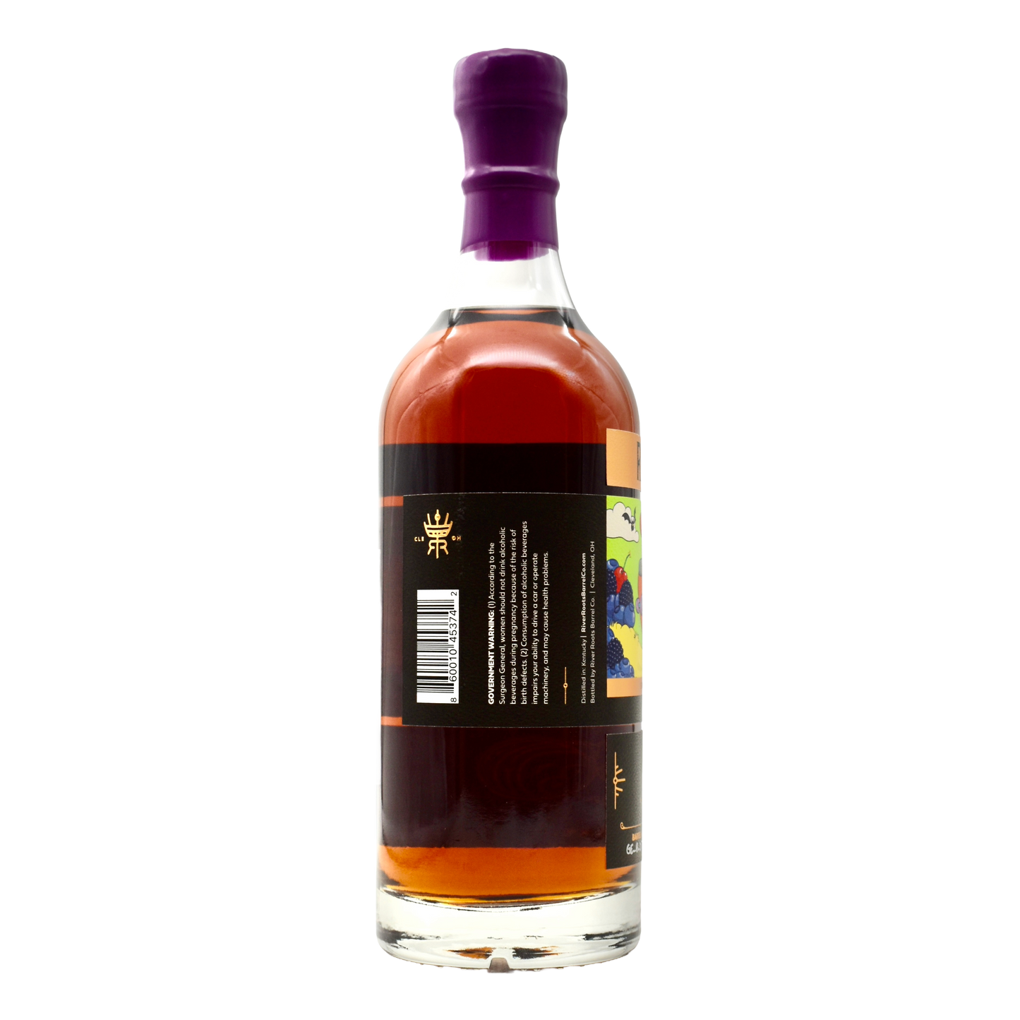 River Roots Single Barrel Kentucky Bourbon 750ml: Original Artwork "Flavor Bomb 2" - Selected by Unwind