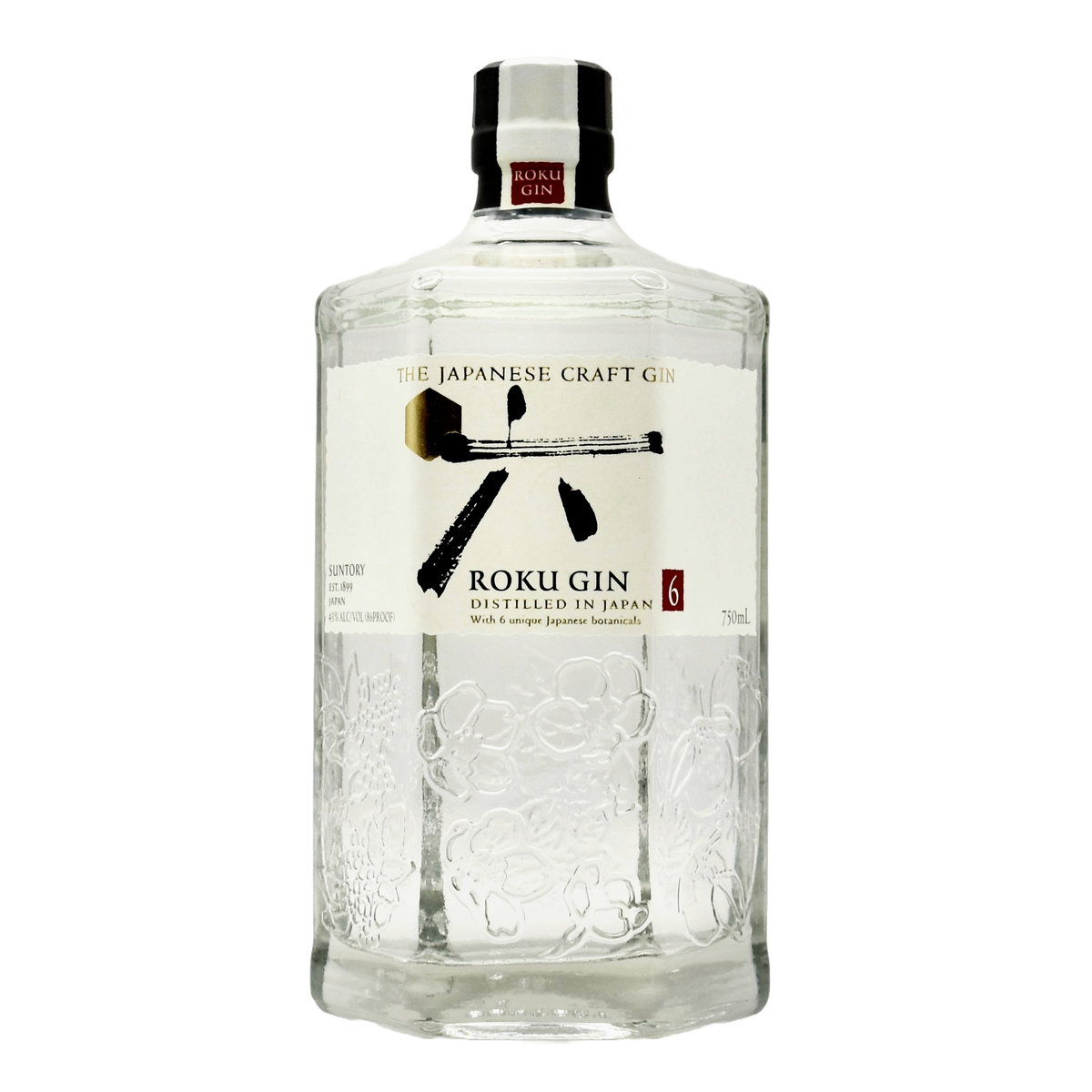 Suntory Roku Gin 750ml | Japanese Craft Gin with 6 Botanicals