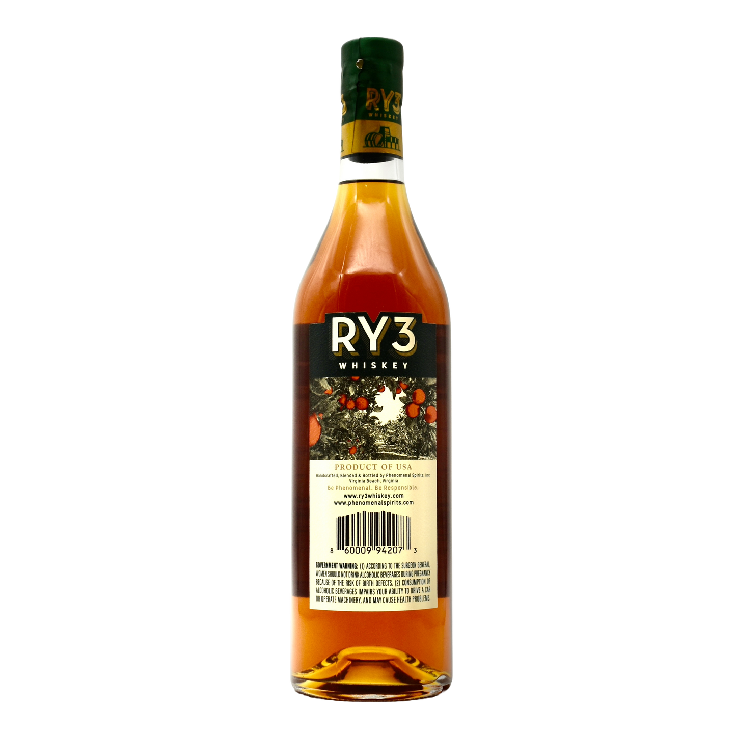 Ry3 Whiskey Naranja Wine Cask Finish Single Barrel 750ml