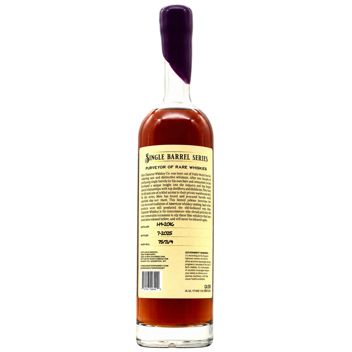 Rare Character 9 Year Kentucky Straight Bourbon VTO-017