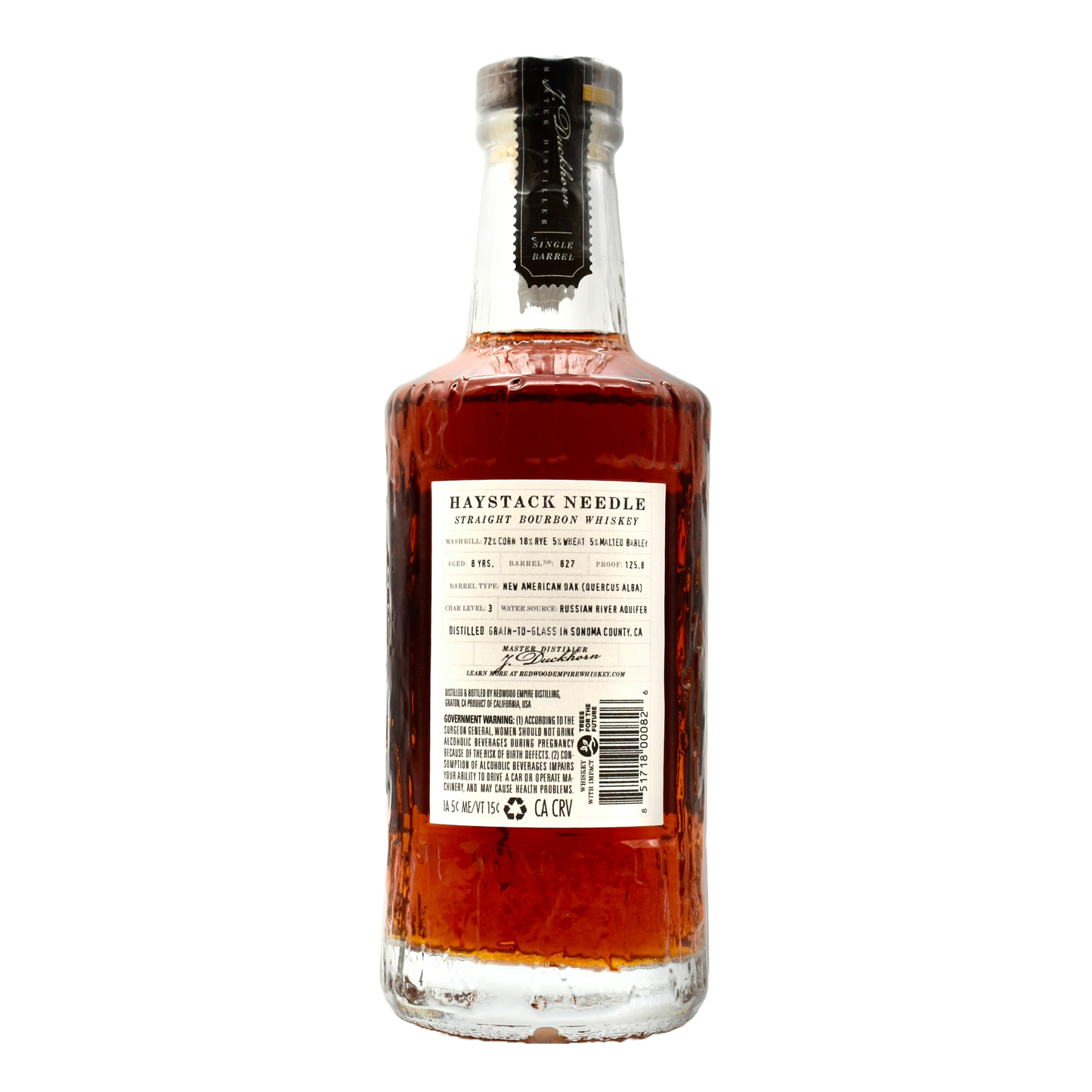 Redwood Empire Haystack Needle Bourbon 750ml (Barrel 2183) – Unwind ...