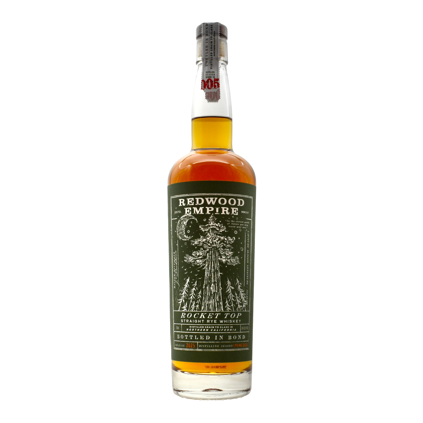 Redwood Empire Rocket Top Rye Whiskey 750ml