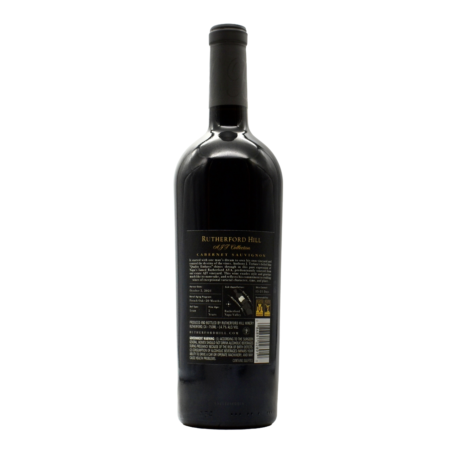 Rutherford Hill Cabernet Sauvignon AJT Collection 2021 750ml