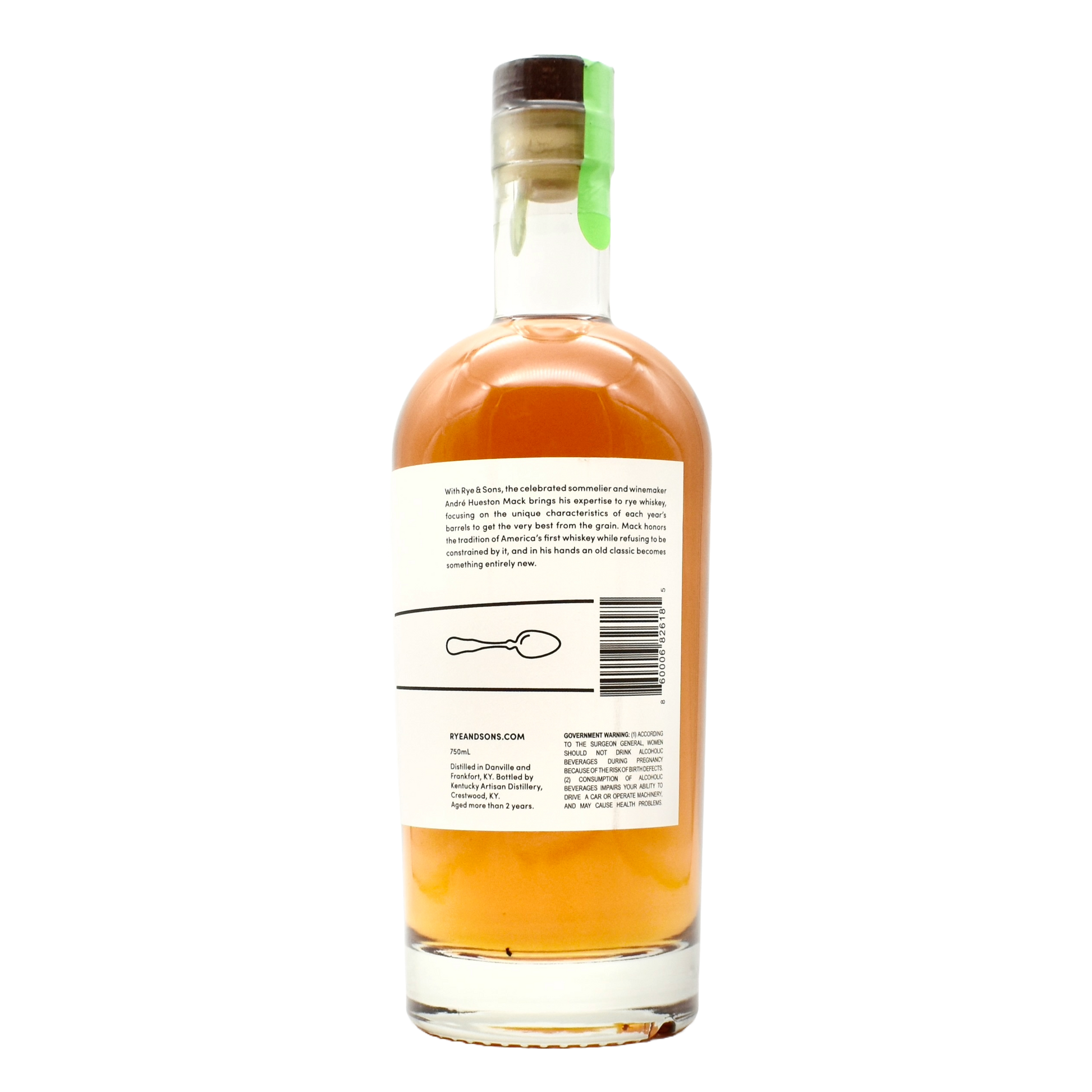 Hansen Rye Rye & Sons Straight Rye Whiskey 750ml | Bold & Spicy Craft Rye – Unwind ...