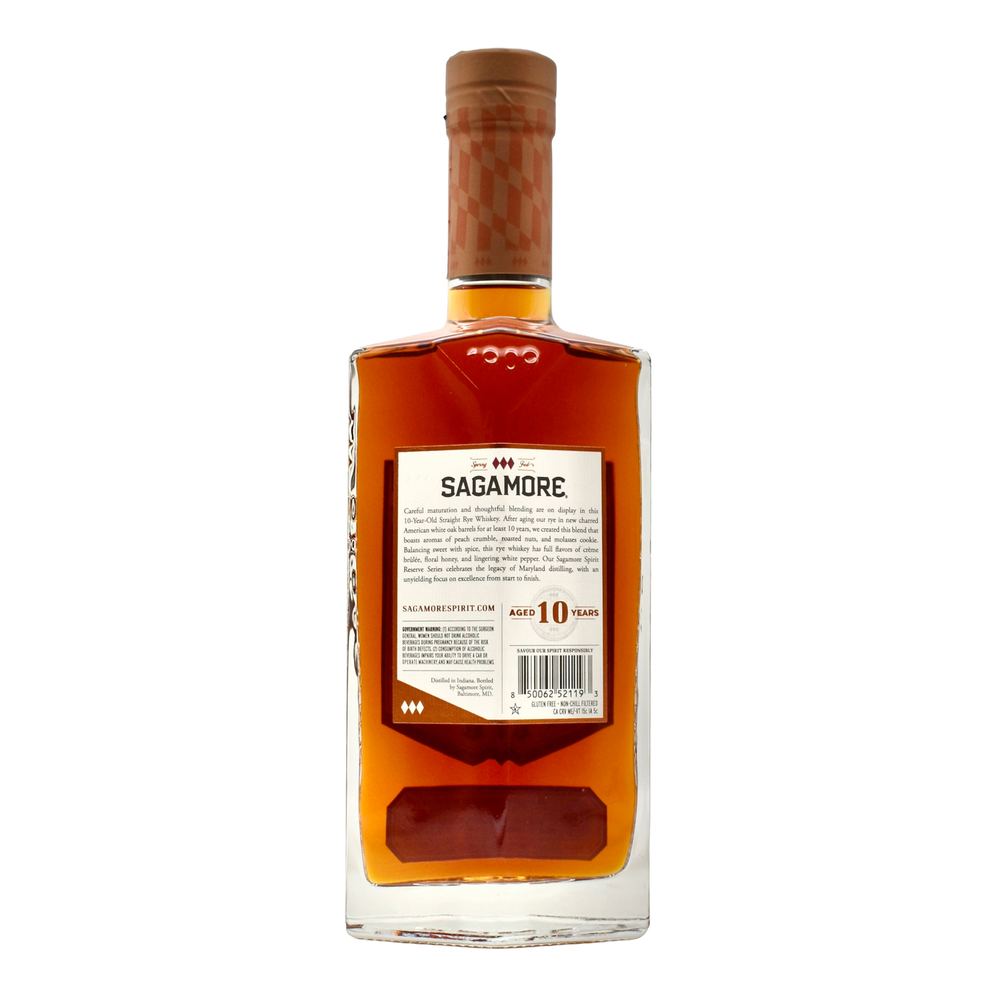 Sagamore Spirit 10 Year Rye Whiskey 750ml